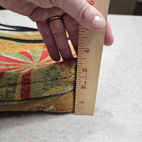 Danny K. Tapestry Crossbody Bag Multicolor Adjustable Strap Zipper Compartments - Picture 16 of 16